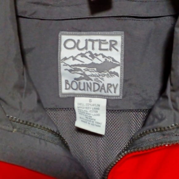 OUTER BOUNDARY MENS JACKET SIZE SMALL IN A BEAUTIFUL RED AND BLACK 🔳 - Picture 4 of 8